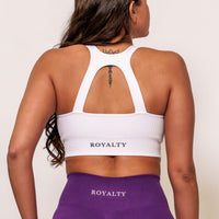 White Diamond Seamless Sports Bra