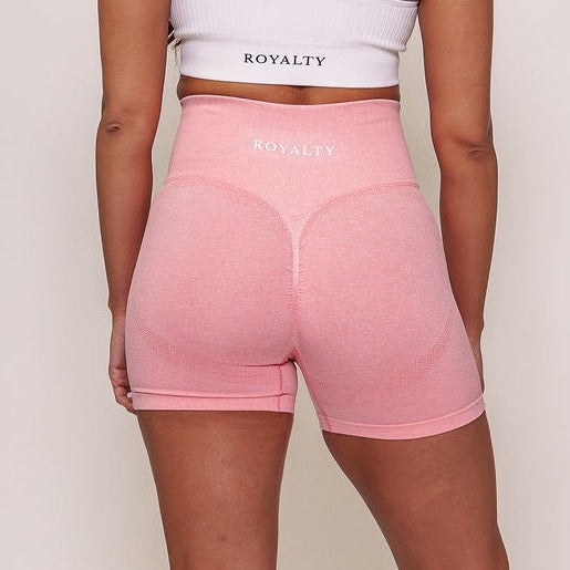 Peachy Pink Lioness Seamless Shorts