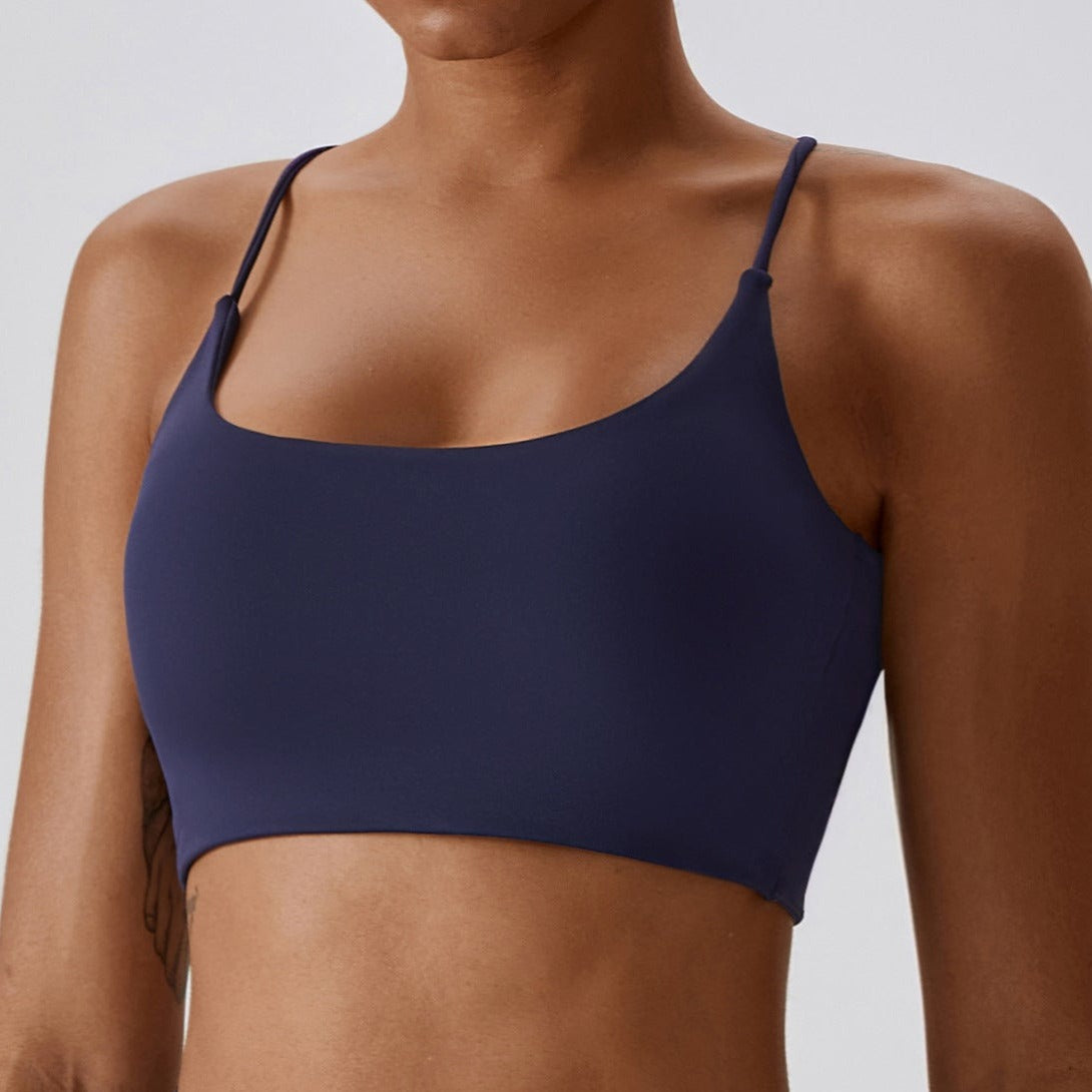 Navy Gem Seamless Sports Bra