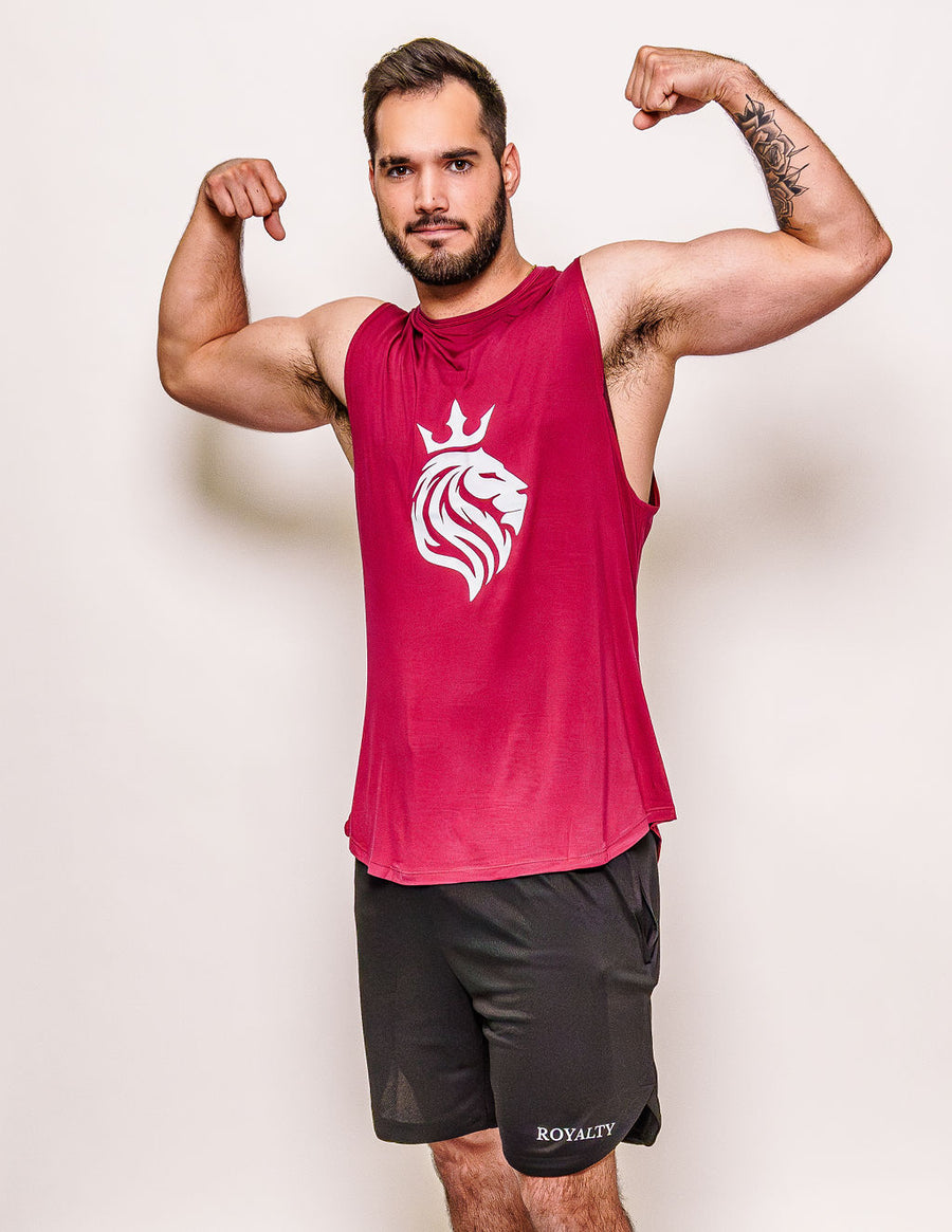 Men's Burgandy Tank Top